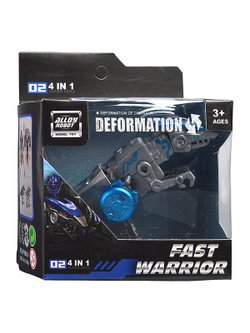 Игрушка Робот Быстрый воин трансформирующийся (HF9989-7) цвет серо-голубой