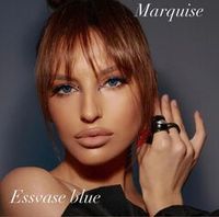 Серо-голубые линзы c окантовкой на 12 мес. Marquise essvase blue