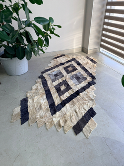 Покрывало меховое ковер из шкуры овчины