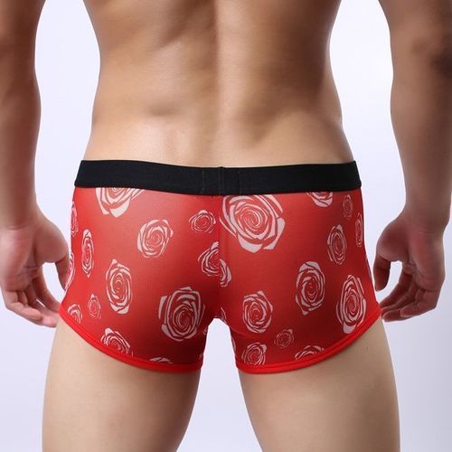 Мужские трусы боксеры красные Miboer Red Boxer