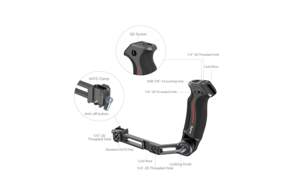 Ручка SmallRig 3028C для электронных стабилизаторов DJI RS 2/ RSC 2/ RS 3 / RS 3 Pro / RS 3 Mini