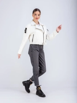 Косуха кожаная куртка женская Турция