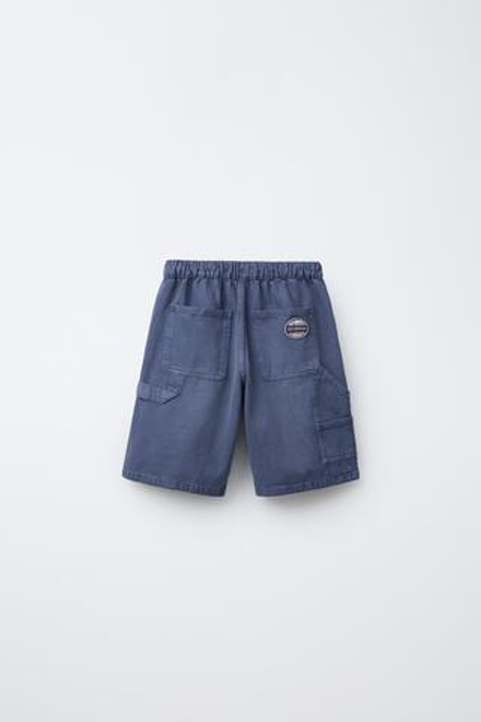ZARA ШОРТЫ-БЕРМУДЫ, СИНИЙ
