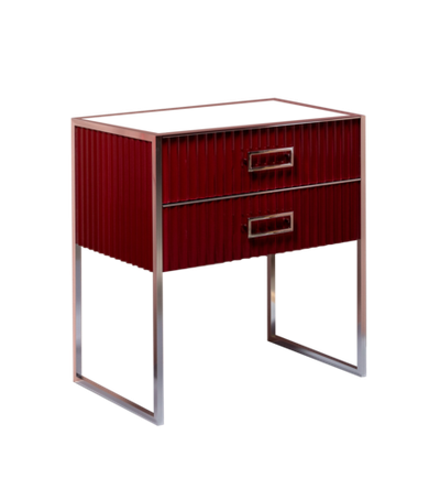 Тумба Armadi Art Monaco 80 см h84 см бордо глянец + хром под раковину моноблок 866-080-RCR