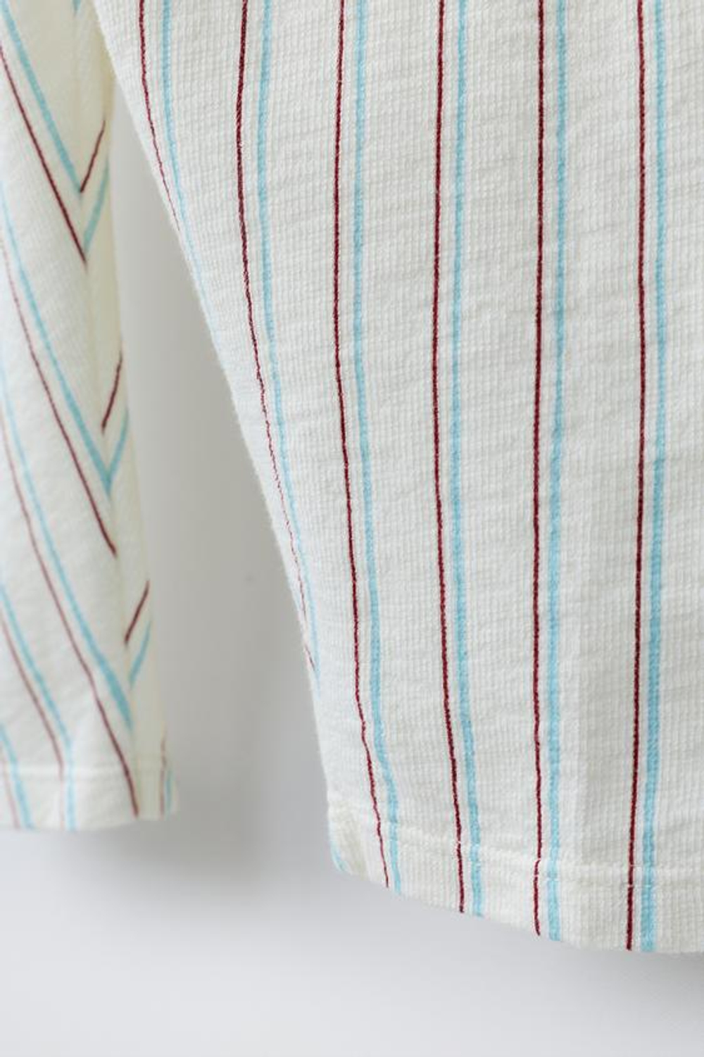 ZARA ДЛИННЫЙ КОМБИНЕЗОН В ПОЛОСКУ, ЭКРЮ/СИНИЙ