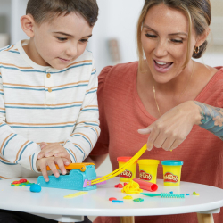 Play-Doh - Ciastolina Веселая фабрика 3 тюбика + аксессуары F8805 / артикул   F8805  / GTIN 5010996204646