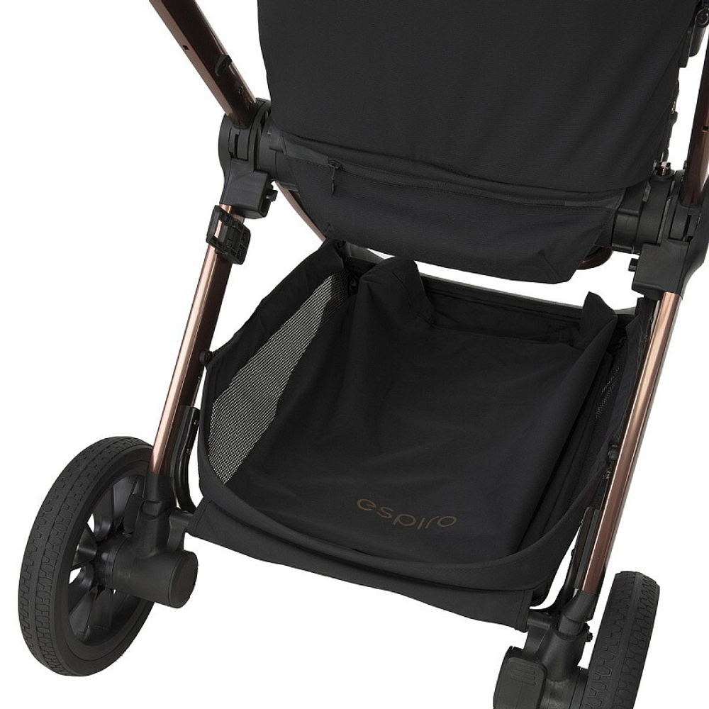 Детская коляска 3 в 1 Espiro Code 2025 и автокресло Pi Gray blue 10 clever black/ Серый/синий (Gray blue 103)