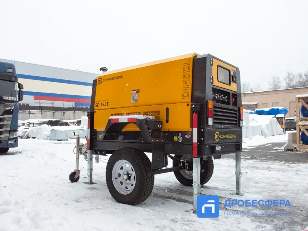 Передвижной компрессор ET SD-185T-7 на шасси