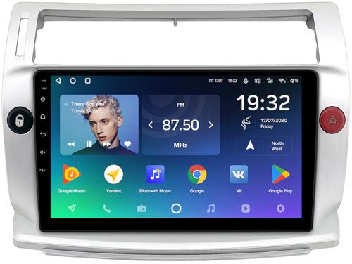 Магнитола для Citroen C4 2004-2011 - Teyes CC2 PLUS монитор 9" QLED, Android 10, Быстрая, SIM-слот