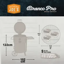 Угольный гриль-коптильня Oklahoma Joe's Drum Bronco Pro, Ø 54 см