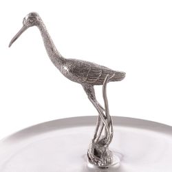 Поднос оловянный "Выпь"