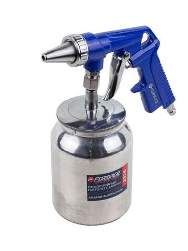 Пистолет пескоструйный пневматический с бачком Forsage