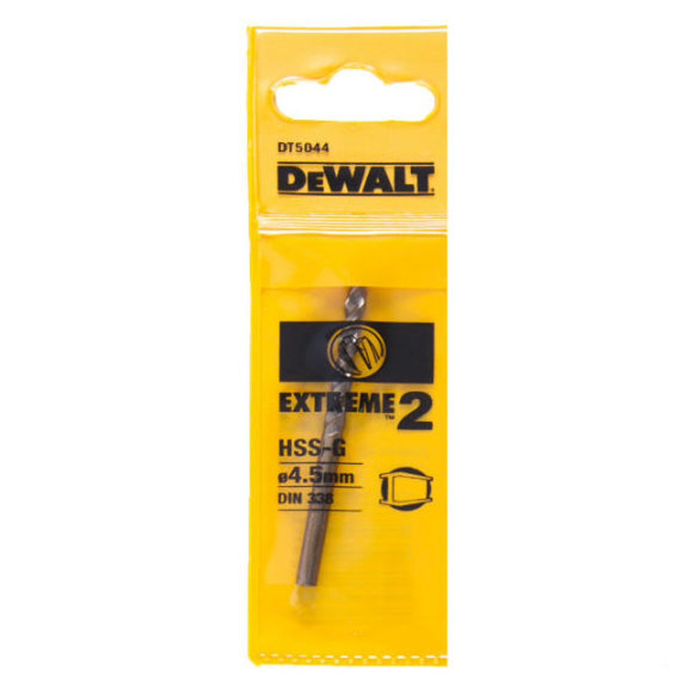 Сверло для металла DEWALT 4.5х80х46мм Extreme2 DT5044