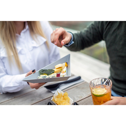 Менажница TANGRAM READY черная-белая-серая Koziol