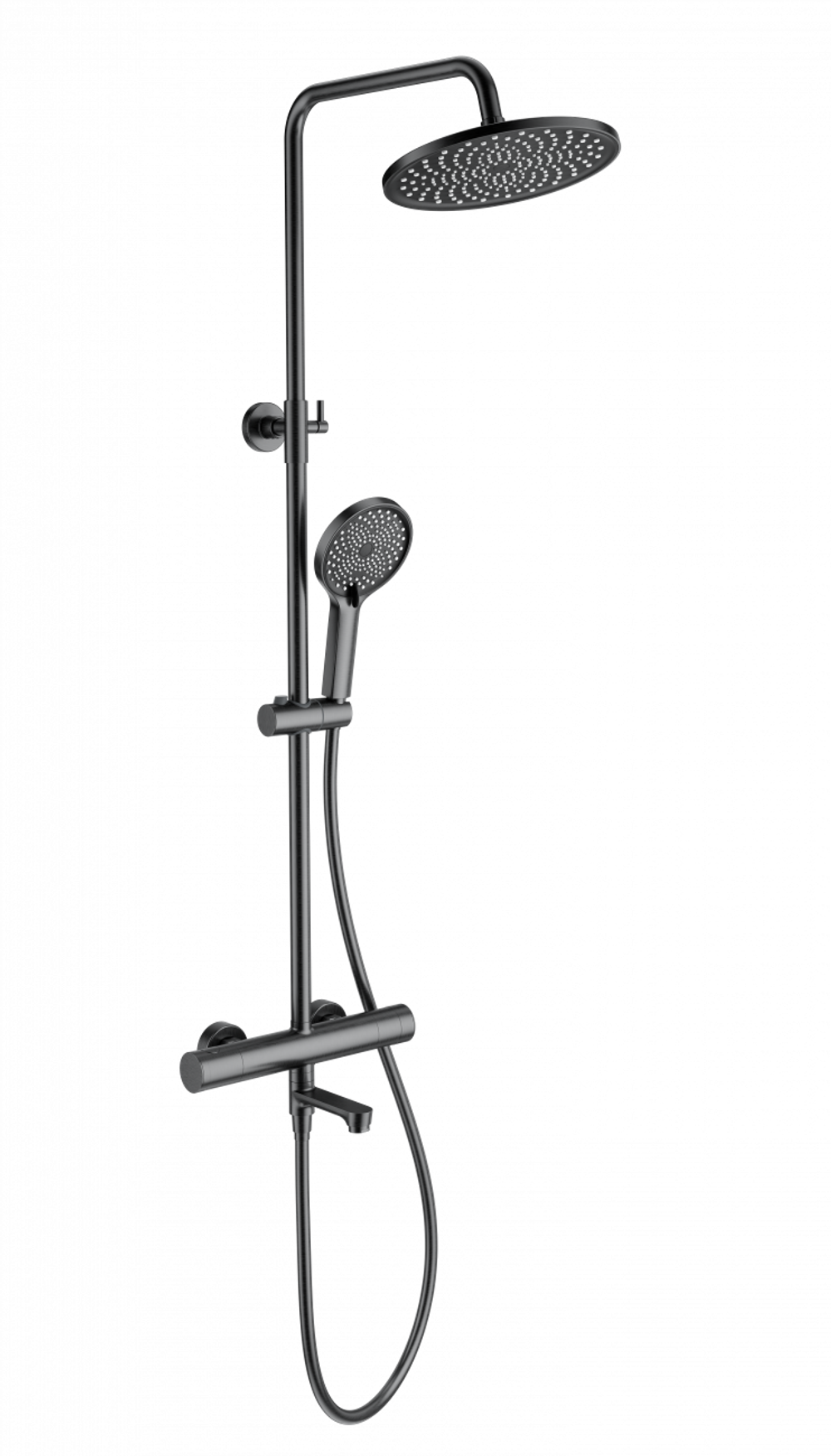 Душевая система с термостатом WONZON & WOGHAND, Темный графит (WW-B3069-BGG)