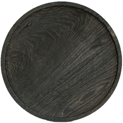 Доска для подачи круглая без ручки;темный дуб;D=300,H=25мм