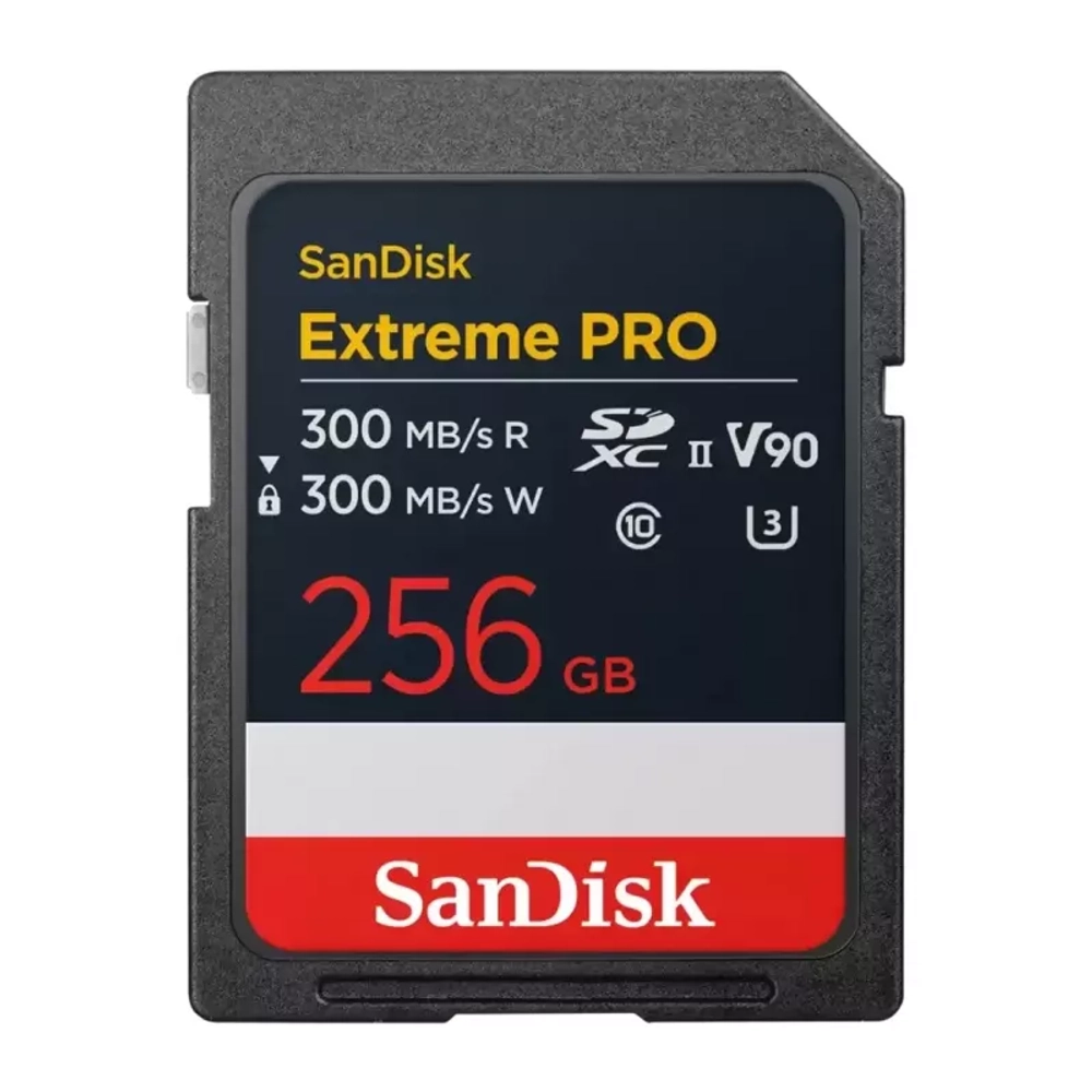 Карта памяти SanDisk Extreme Pro SDXC 256GB UHS-II U3 V90, R/W 300/300 МБ/с