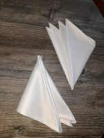 Салфетка белая 40*40 см однотонная 2шт