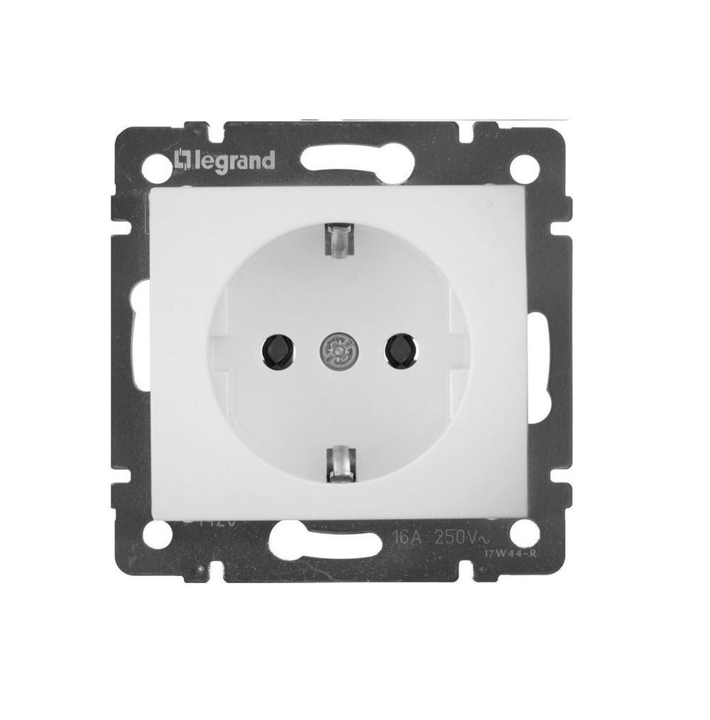 4320/4420 Розетка с заземлением 1 шт белая