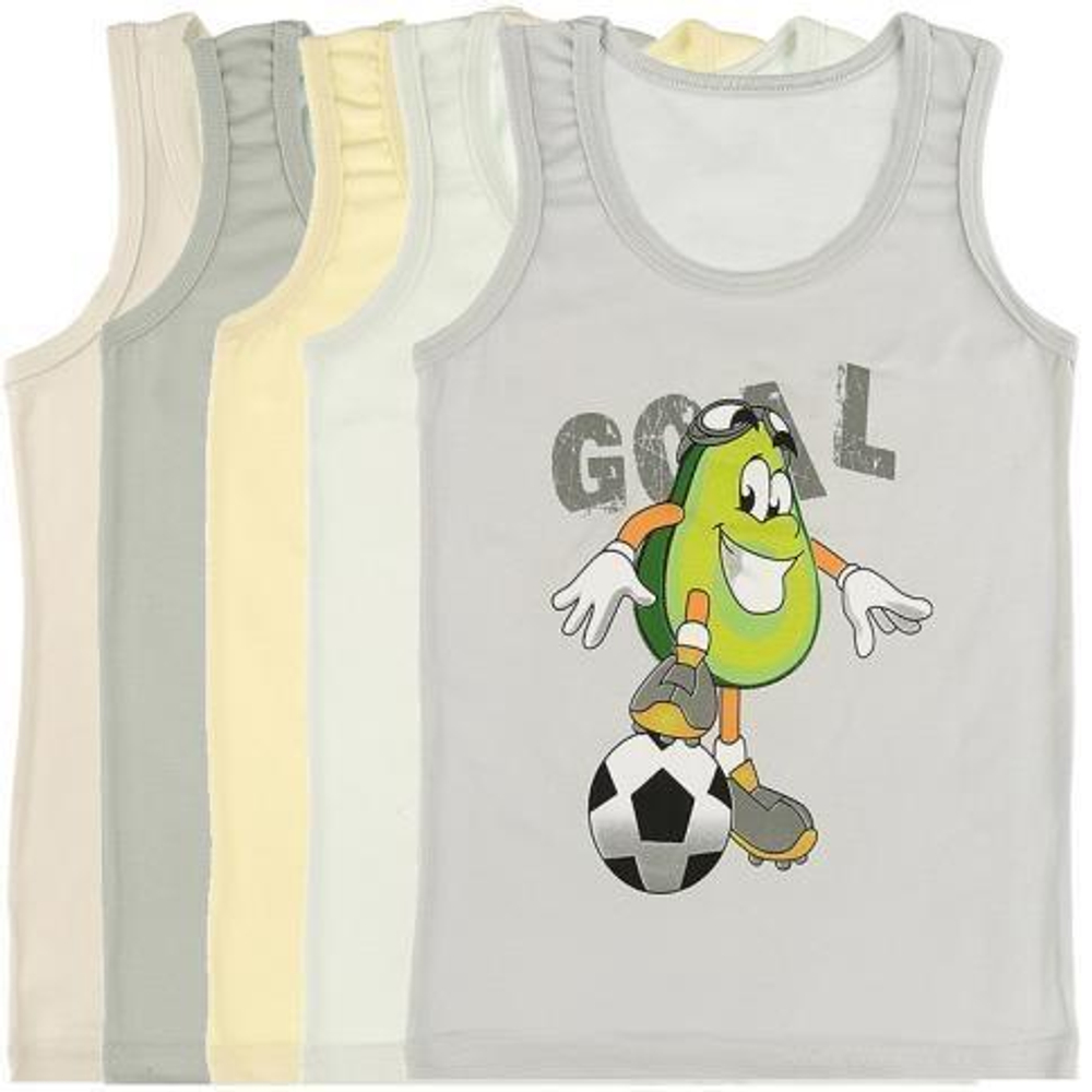 Майка для мальчиков 7771LY 110-116 в ассорт. Donella, 1 шт.