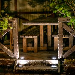 USL-F-171-PT130 INGROUND Садовый светильник на солнечной батарее. 4 светодиода. Белый свет. 1xАА Ni-Mh аккумулятор в-к. IP44. TM Uniel.