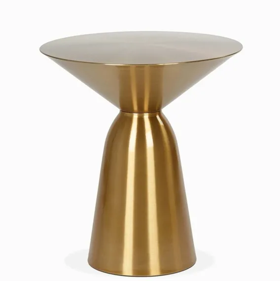 Кофейный стол Ennoxia Ø49х50 см, золотистый металл