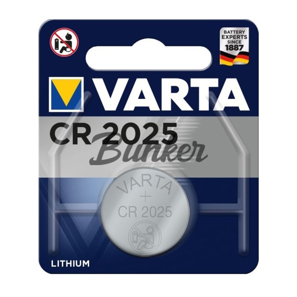 Элем.пит. CR2025-1BL Varta Professional Electronics (1,10,100), (шт.)