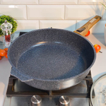 Сковорода 30см Premium blue со съемной ручкой и стеклянной крышкой