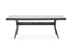 "Латте" плетеный стол из искусственного ротанга 200х90см, цвет графит