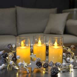 ULD-F064 WW CANDLE SET3 Фигура светодиодная Свеча на батарейках LR44 в-к. в составе набора из 3 штук. 1 светодиод. Теплый белый свет. TM Uniel