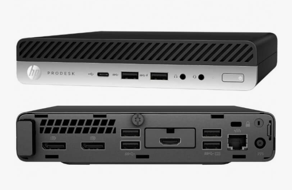 Неттоп HP ProDesk 600 G5 Mini (Intel Core i3-8100T, RAM 8ГБ, SSD 256ГБ, Intel HD Graphics 630, Win 10 Pro)