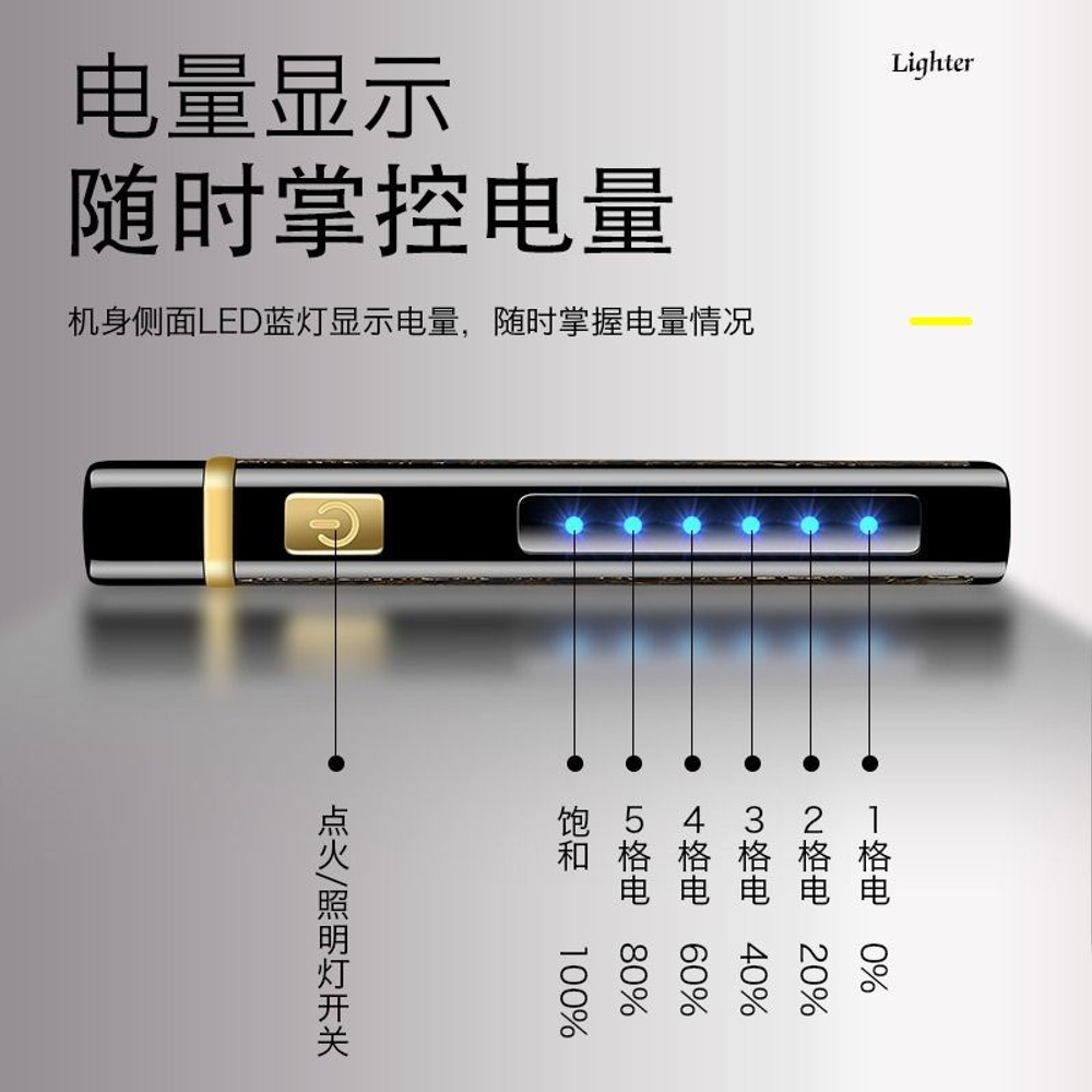 Зажигалка кремниевая коричневая