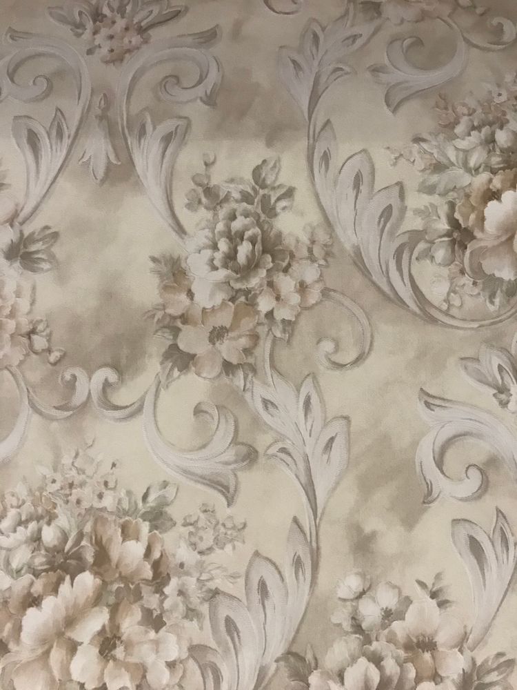 Обои АРТ 1,06х10 букет серый W998217