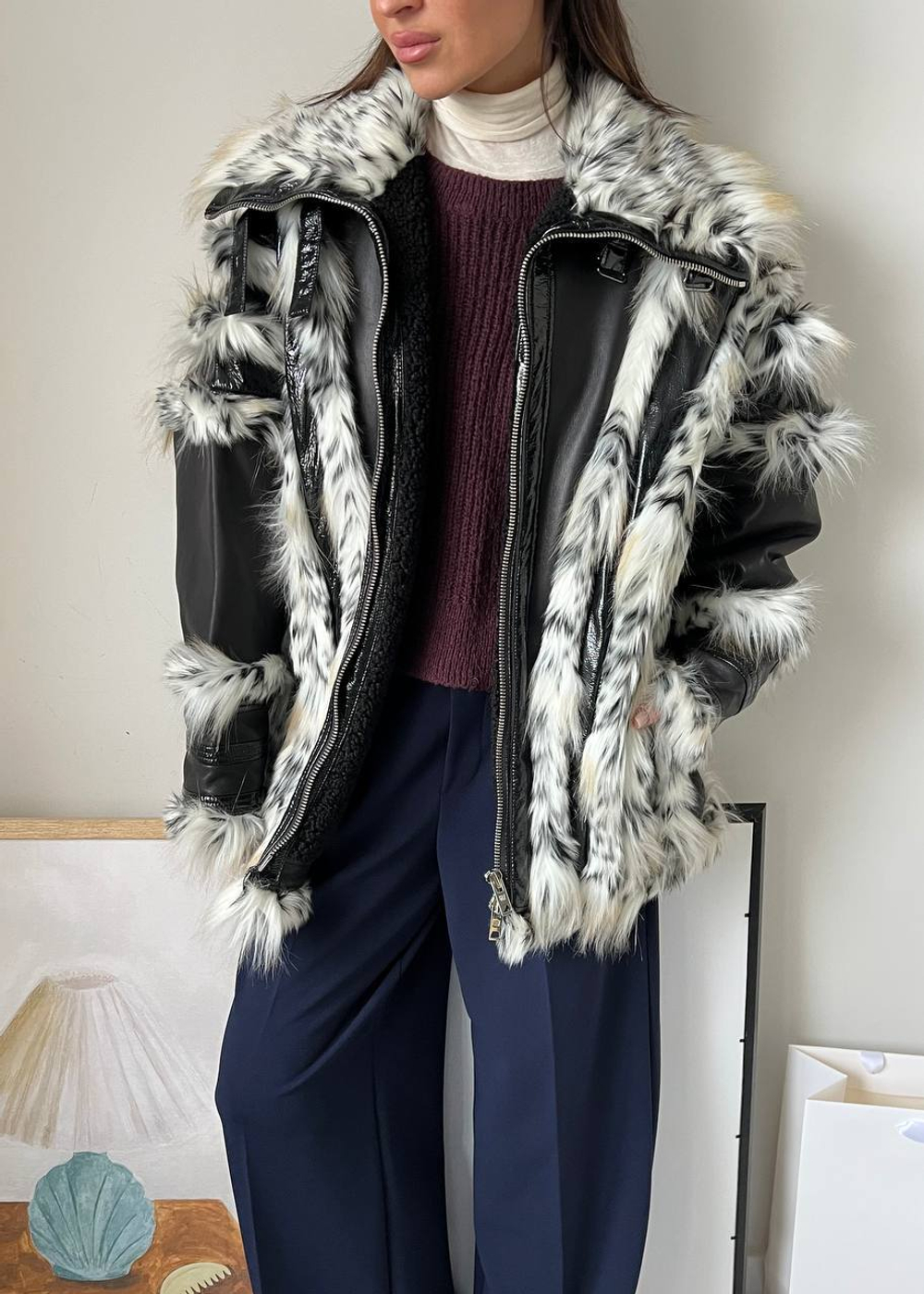 Натуральная дубленка Giambasita Valli & H&M, M