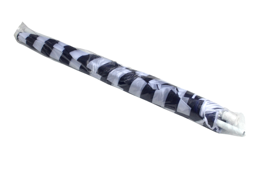 Зонт  2,0м бело-синяя полоска (уп.12шт.) 2 части арт.WRU051/2 "Garden story"