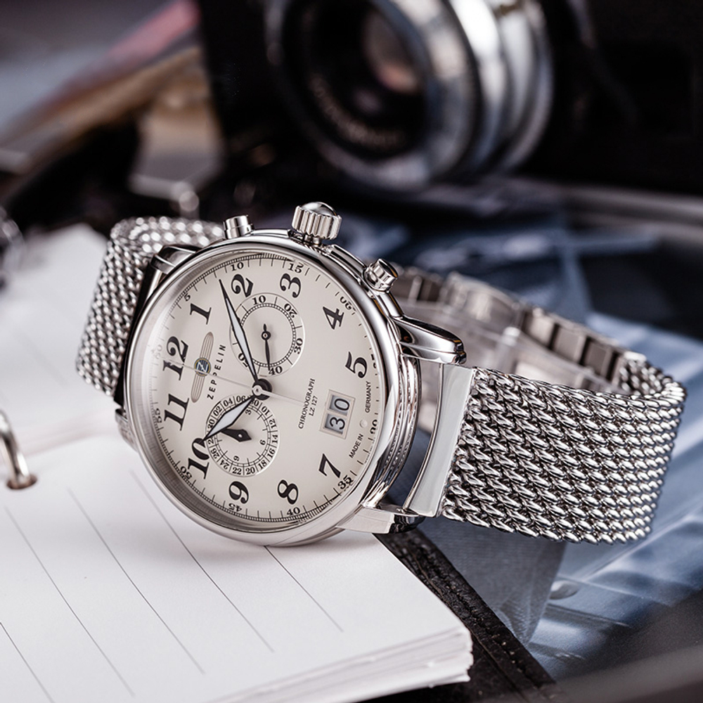 ZEPPELIN Piaget Collection Quartz Movement Men"s Watches Watch 40 Mother of Pearl Color Watch Dial