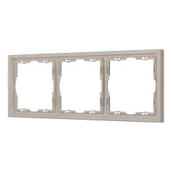 Рамка пластиковая FRM-NOBE-SFPL-3-CA (Arlight, Кашемир) 059458
