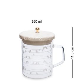 GS- 53/1 Кружка с крышкой «Птичий ансамбль» 350мл