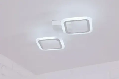 Люстра потолочная светодиодная Estero 39205-2sm, цвет белый. Люстра с пультом управления, освещение до 9 кв.м, мощность 32 Вт. Светильник потолочный