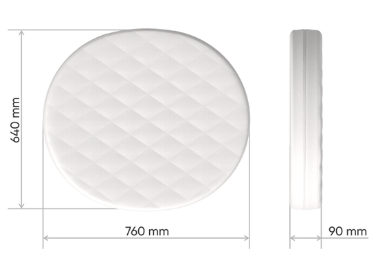 Матрас для люльки Ellipsebed кокос/форплит/латекс 9 см