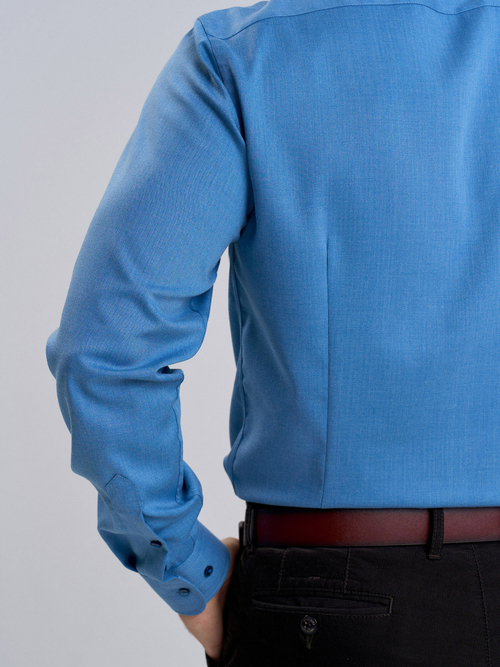 Сорочка мужская VESTER длинный рукав, цвет синий, бамбук/пэ 59818 12