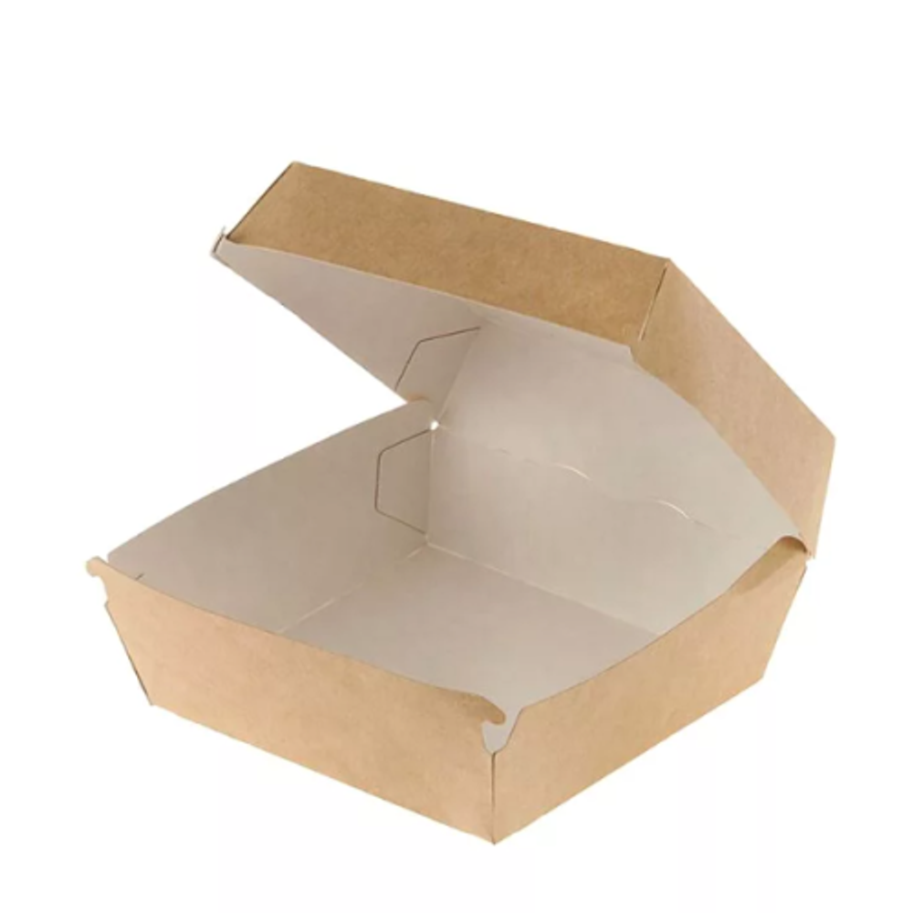 Коробка для гамбургера (120*120*70) (1пак=150шт.) Крафт Eco Burger