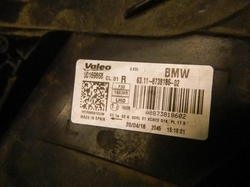 Фара правая BMW X2 F39 (2017-2023) LED