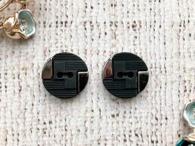 Пуговицы костюмные, d 1,8 см, чёрный