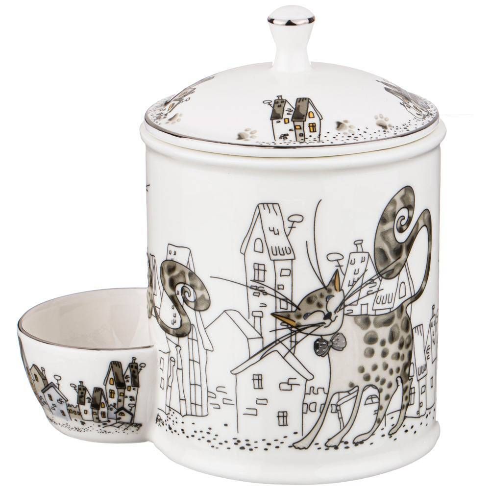 БАНКА ДЛЯ СОЛИ LEFARD "КОТИКИ" (КОР=36ШТ.)