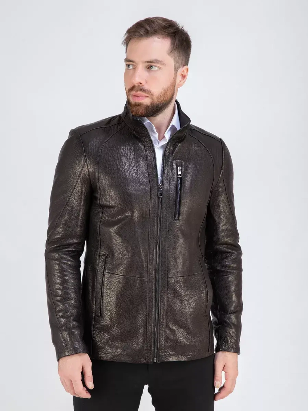 Куртка кожаная демисезонная Турция