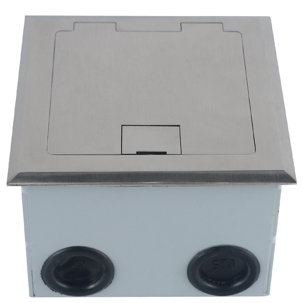 Лючок в пол 3 мод. (1 мод. 45х45 мм. + 1 мод. 22.5х45 мм.),  нержавеющая сталь,  (с уст. набором)