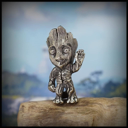 Темлячная бусина "Грут" для ножей, мельхиор