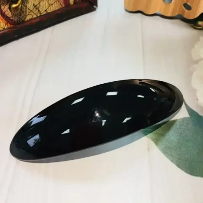 Заколка автомат овал «Кокетка - Классика», цвет черный 10см