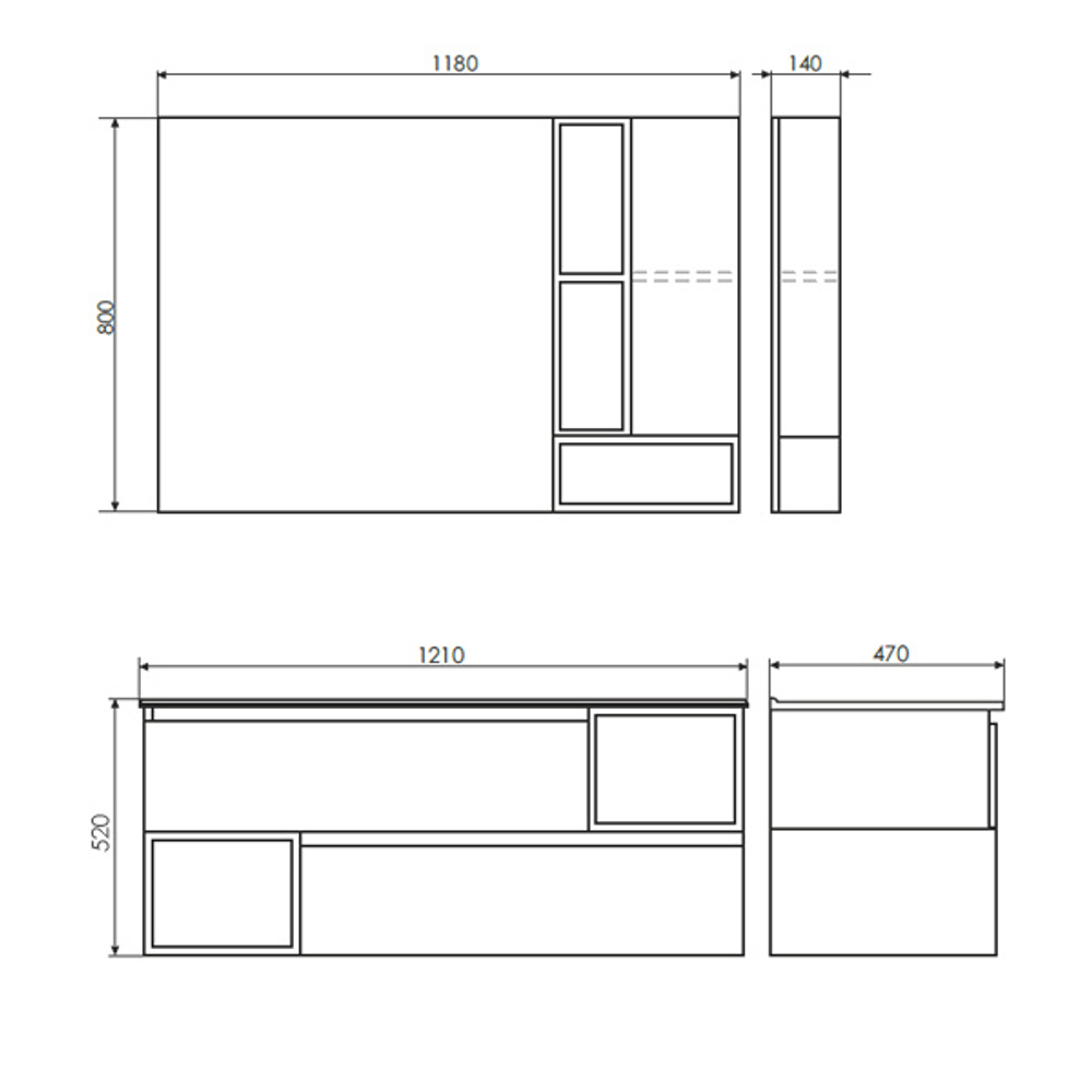 Тумба-умывальник "Турин-120М" дуб бежевый с раковиной COMFORTY 9120E